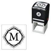 Tegel monogram  zelfinktende stempel (In situ)