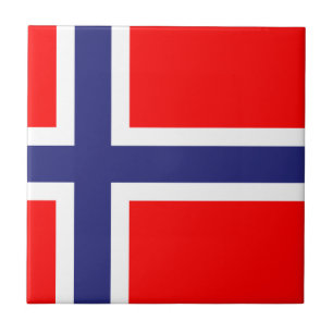 Tegel Noorse vlag Tegeltje