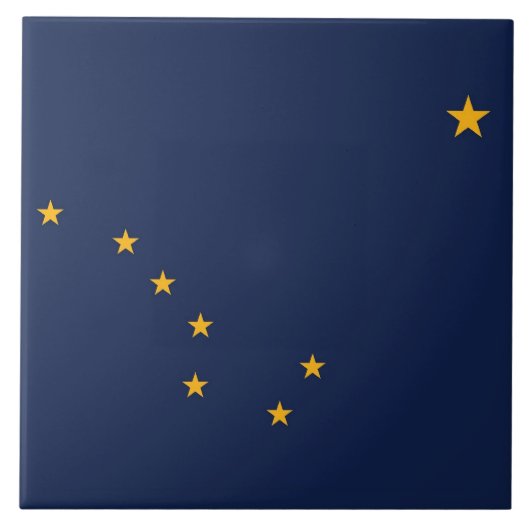 Tegel staatsvlag Alaska Tegeltje (Voorkant)