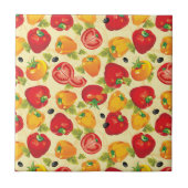 Tegel Trivet-groenten Tegeltje (Voorkant)