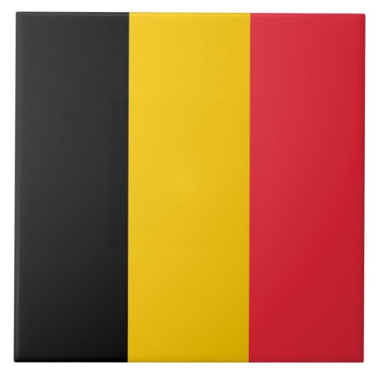 Tegel van Belgische vlag Tegeltje (Voorkant)