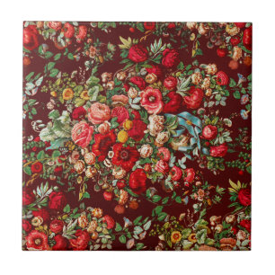 TEGEL van CERAMIC: FLORAL CHINTZ Tegeltje