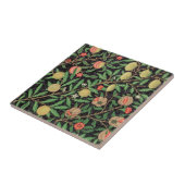 TEGEL van CERAMIC : WILLIAM MORRIS : POMEGRANAAT Tegeltje (Zijkant)