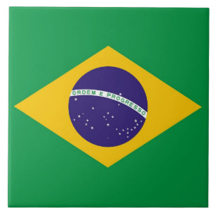 Tegel van de Braziliaanse vlag Tegeltje