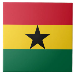Tegel van de Ghanese vlag Tegeltje