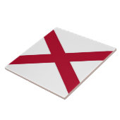 Tegel van de vlag van Alabama Tegeltje (Zijkant)