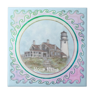 Tegel van de vuurtoren van Cape Cod Tegeltje