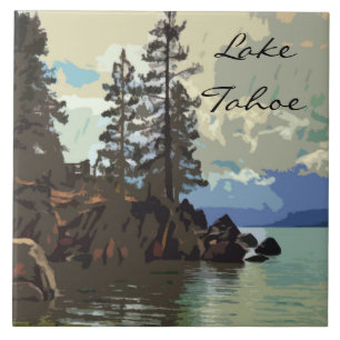 Tegel van het meer van Tahoe-keramische keramische Tegeltje