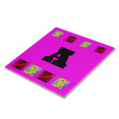 Tegel van keramische brieven tegeltje (Zijkant)