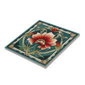 Tegel van keramische kunst, zoals decobloem tegeltje (Zijkant)