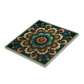 Tegel van keramische kunst, zoals decobloem tegeltje (Zijkant)