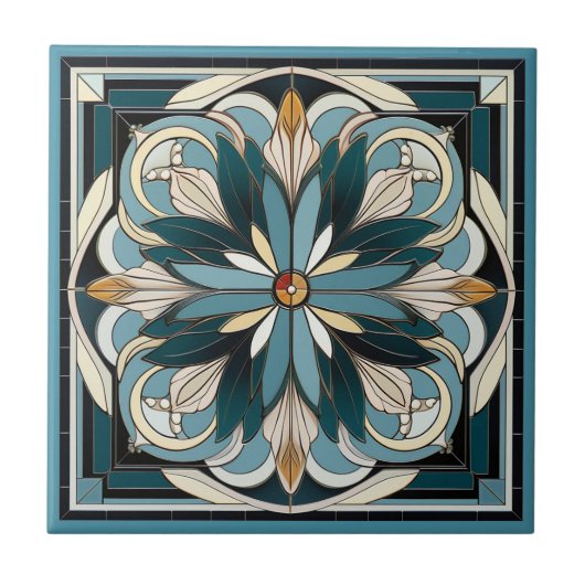 Tegel van keramische kunst, zoals decobloem tegeltje (Voorkant)