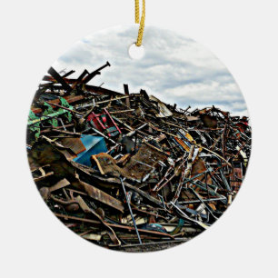 Tegel van Metal Junk voor Recycling Keramisch Ornament