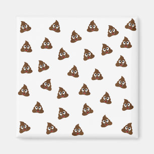 Tegel van Poo emoji die poep glimlacht Magneet