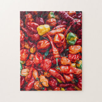 Tegel van Rode Chili Peppers Legpuzzel