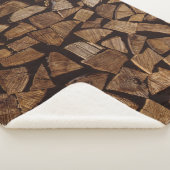 Tegel van vuurhout sherpa deken (3/4)