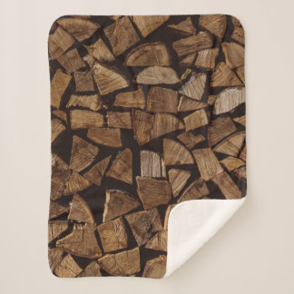 Tegel van vuurhout sherpa deken