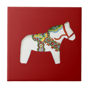 Tegel van witte paarden tegeltje