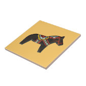 Tegel van zwarte paarden tegeltje (Zijkant)