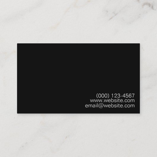 Tegel visitekaartje (Achterkant)