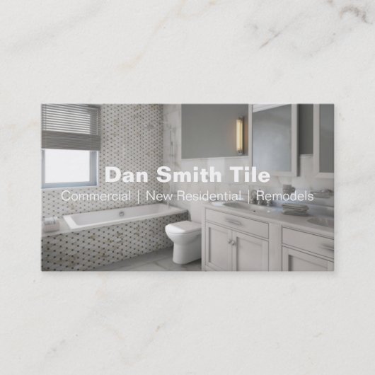 Tegel visitekaartje (Voorkant)