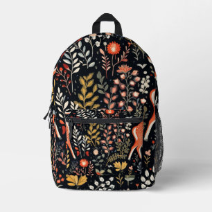 Tegel wit staart hertenpatroon bedrukte rugzak