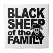 TEGEL ZWARTE SCHAPEN TEGELTJE (Voorkant)