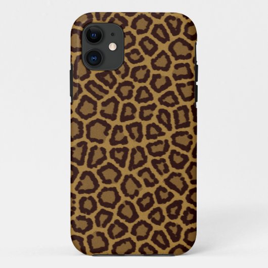 Tegelachtergrond met luipaard Case-Mate iPhone case (Achterkant)