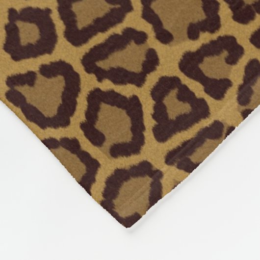 Tegelachtergrond met luipaard fleece deken (Hoek)