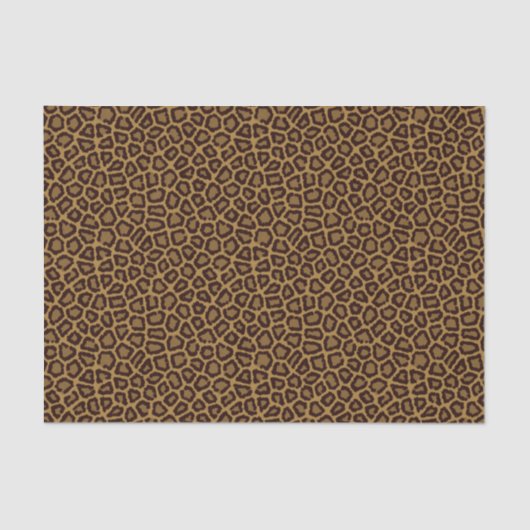 Tegelachtergrond met luipaard tissuepapier (Voorkant)