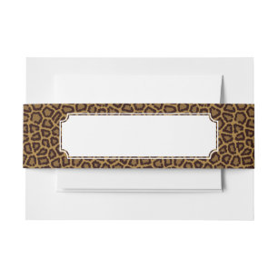 Tegelachtergrond met luipaard uitnodigingen wikkel