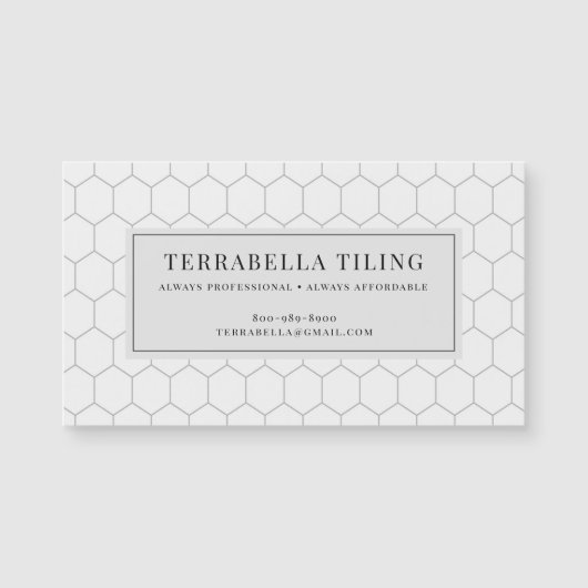 Tegelen Vloeren Hexagon Tegel Patroon Magnetische  (Voorkant)