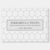 Tegelen Vloeren Hexagon Tegel Pattern Business Magneet (Voorkant)