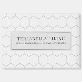 Tegelen Vloeren Hexagon Tegel Pattern Business Magneet (Voorkant)