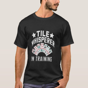 Tegelfluisteraar in opleiding tegel spel Mahjong s T-shirt