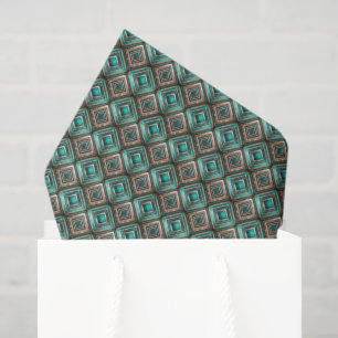 Tegels Art Deco patroon Tissuepapier