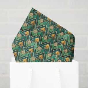 Tegels Art Deco patroon Tissuepapier