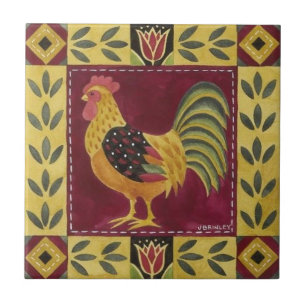 Tegels - Farmhouse Rooster Design 2 Tegeltje