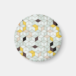 tegels, geometrisch zwart wit patroon. magneet