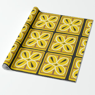 tegels, illustratiepatroon cadeaupapier