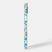  tegels in blauw en oranje Case-Mate iPhone case (Achterkant / Rechts)