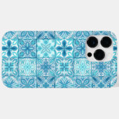  tegels in blauw en wit Case-Mate iPhone case (Achterkant (horizontaal))