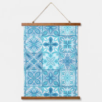 tegels in blauw en wit