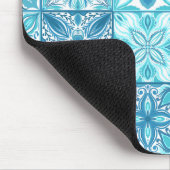  tegels in blauw en wit muismat (Hoek)