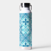 tegels in blauw en wit waterfles (Voorkant)