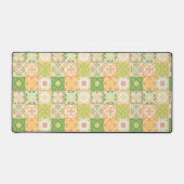 tegels in groen en geel bureaumat (Voorkant)