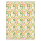  tegels in groen en geel tafelkleed (Voorkant)