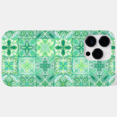  tegels in groen en wit Case-Mate iPhone case (Achterkant (horizontaal))