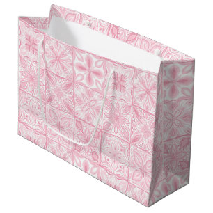 tegels in roze groot cadeauzakje