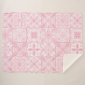  tegels in roze sherpa deken (Voorkant (horizontaal))